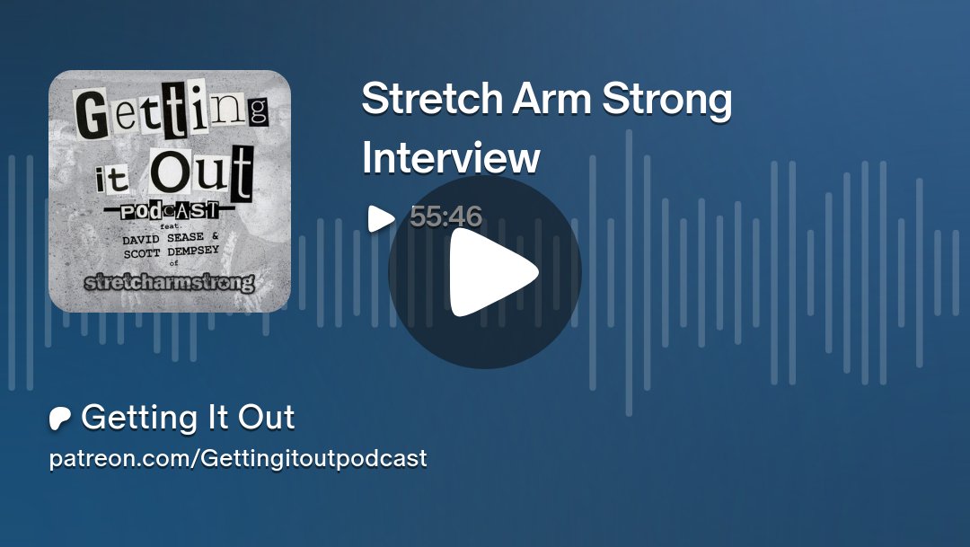 GettingItOutPod's tweet card. Get more from Getting It Out on Patreon