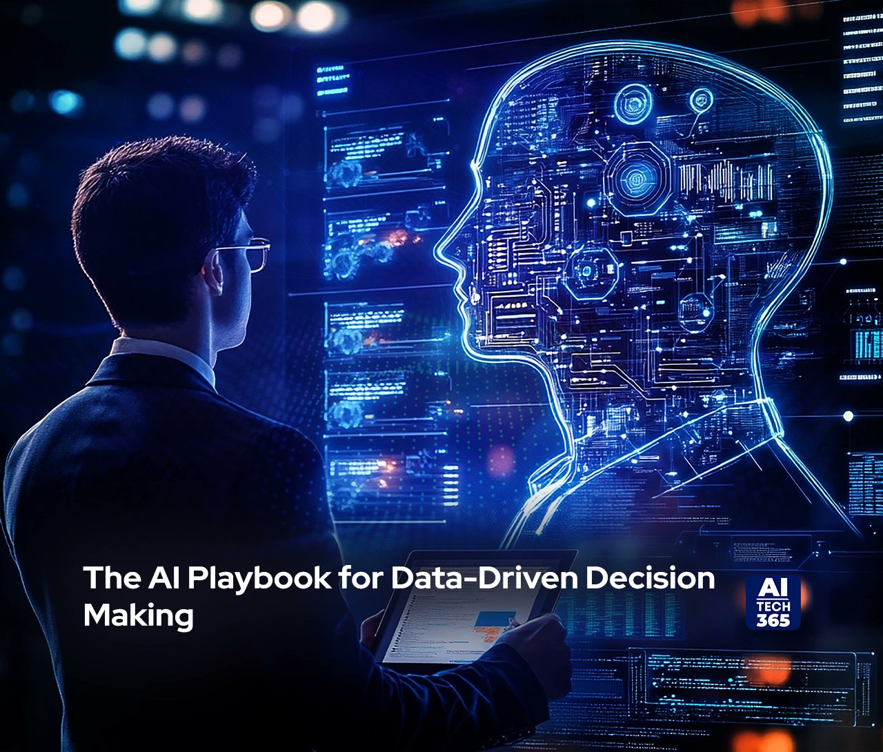 AITech365's tweet card. A tactical playbook to build AI-powered systems that boost speed, accuracy, and data-driven decision making, turning insights into real action.
