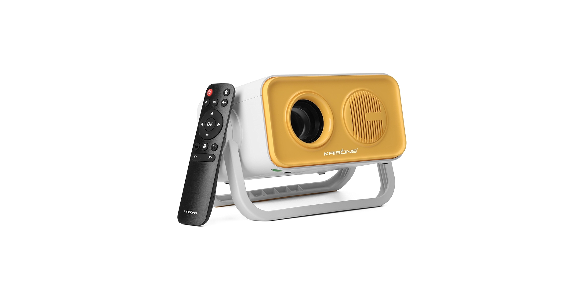 TrendzAndDeals's tweet card. Smart LED Projector: Krisons Razor-009 is a smart LED projector. Crafted with precision, this portable projector’s stunning visuals and better than ever user interface will take your home theater...