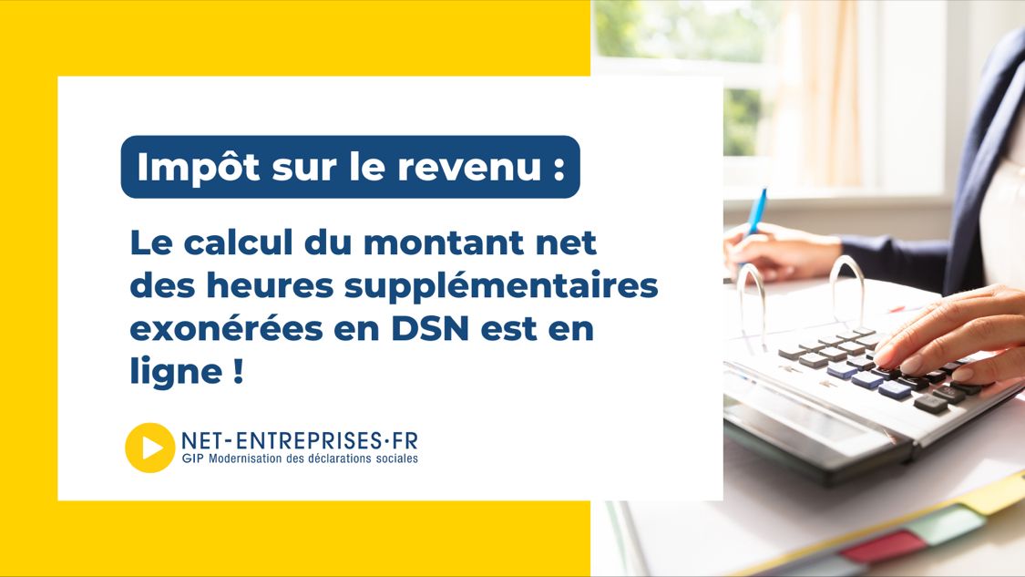 visual_dsn's tweet card. Heures supplémentaires exonérées en #DSN : du #brut au #net