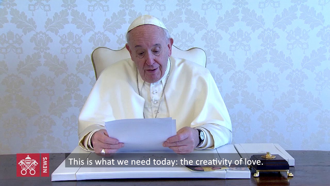 Pontifex266Arch's tweet card. Pope sends video message ahead of Holy Week
