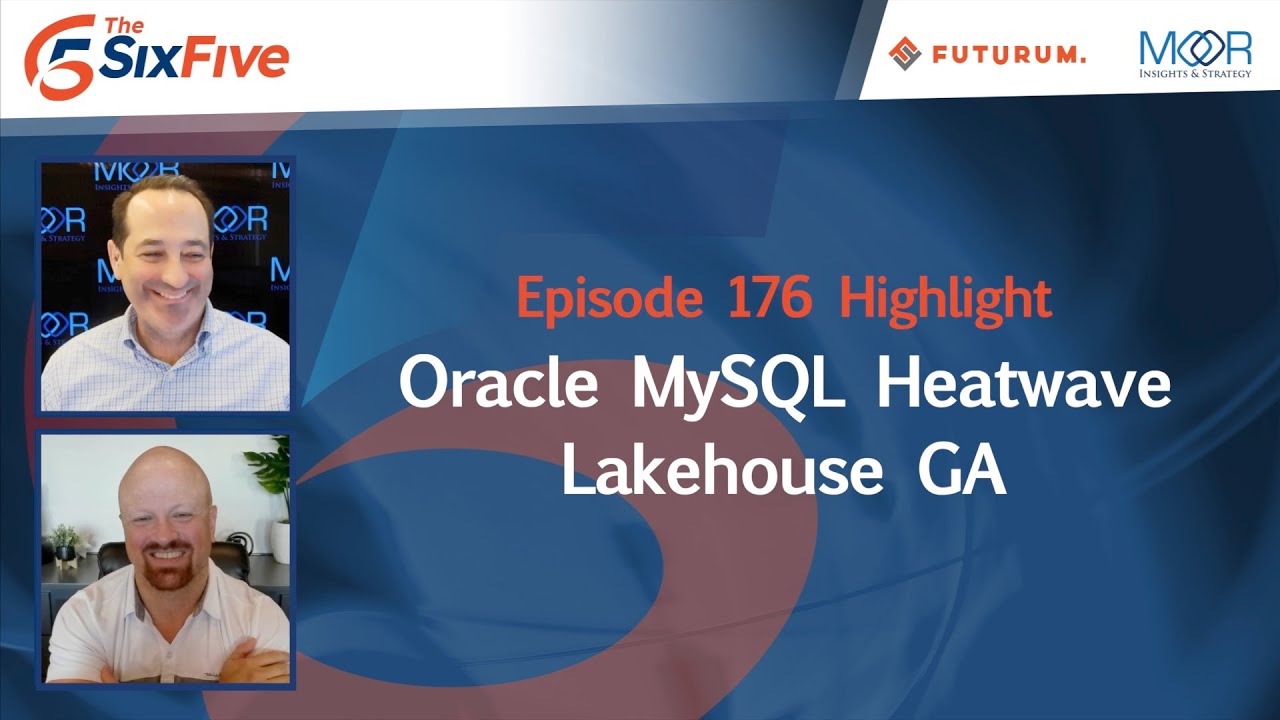 MySQL's tweet card. Oracle MySQL Heatwave Lakehouse GA - Episode 176 - Six Five