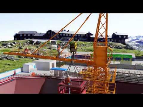 BIMExtender's tweet card. Tower Crane Assembly