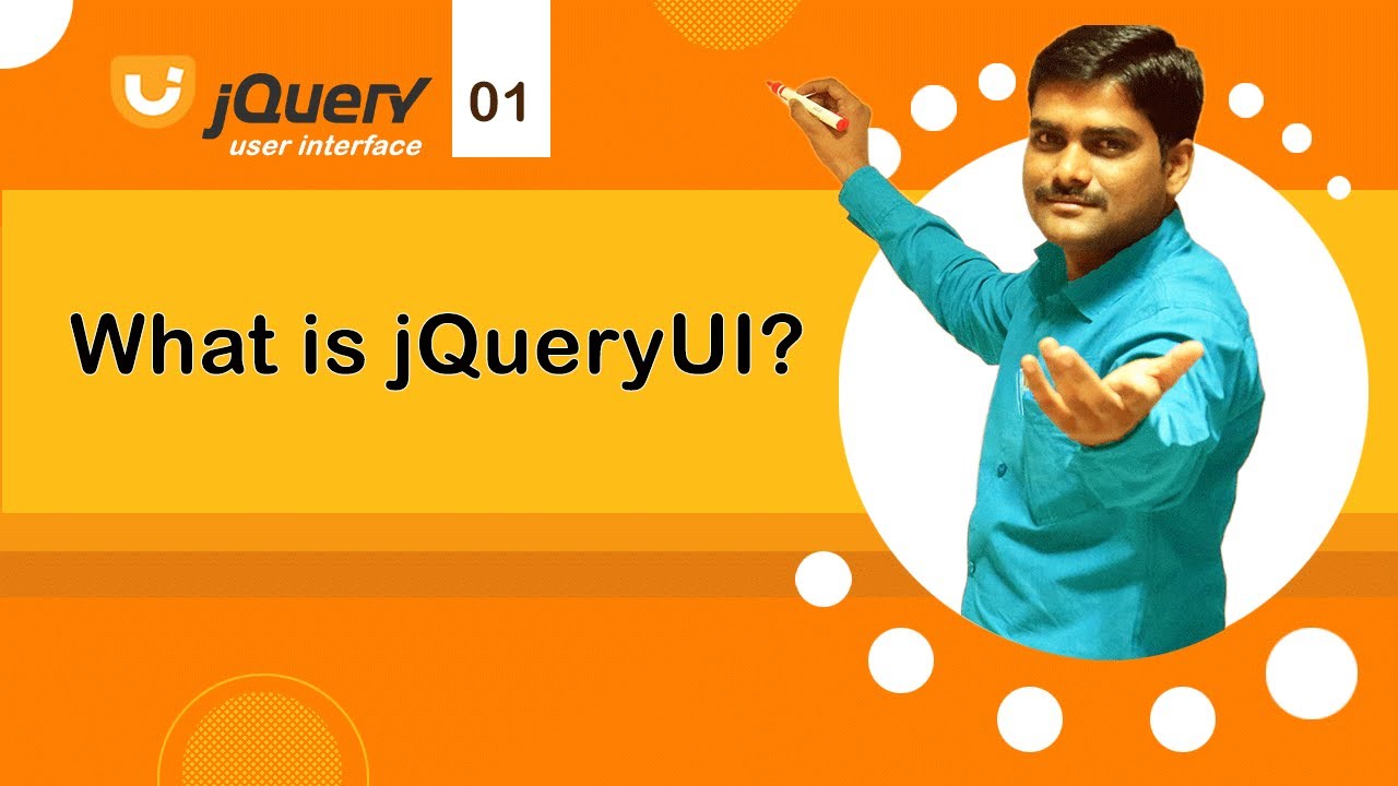 ManjunathChidre's tweet card. What is jQuery UI - jQuery UI Tutorial 01 🚀