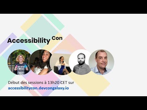 DevconGalaxy's tweet card. AccessibilityCon 2021 - Track Française