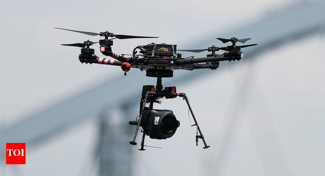 DronesForGood1's tweet card. India News: The Kerala police department recently inaugurated the country’s first drone research lab to help crack down on illegal drone use. It’s something that