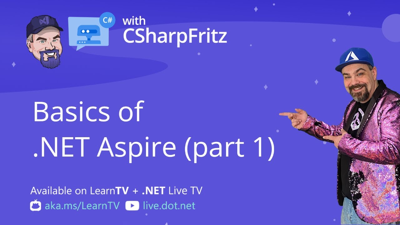 prod42net's tweet card. Learn C# with CSharpFritz: Basics of .NET Aspire - Part 1
