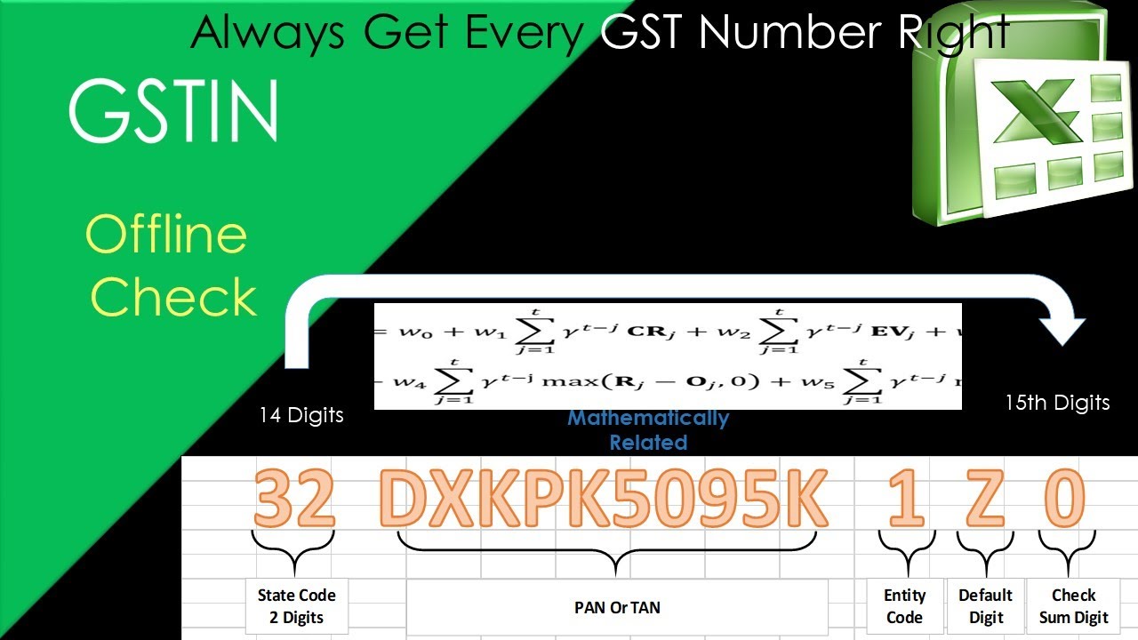 TheJour16950164's tweet card. Hi Excel Episode (2) | GSTIN Offline Validation Tool | GSTIN Offline...