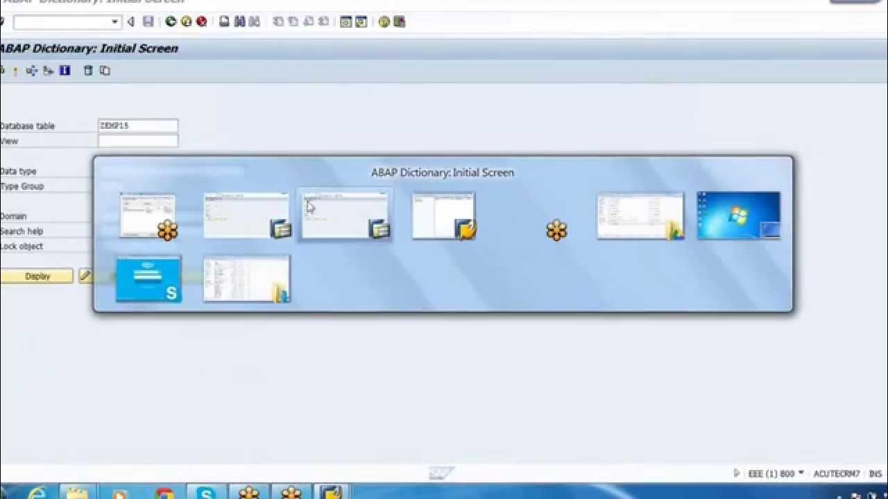 sapabap4's tweet card. SAP ABAP - How To create a Database Table