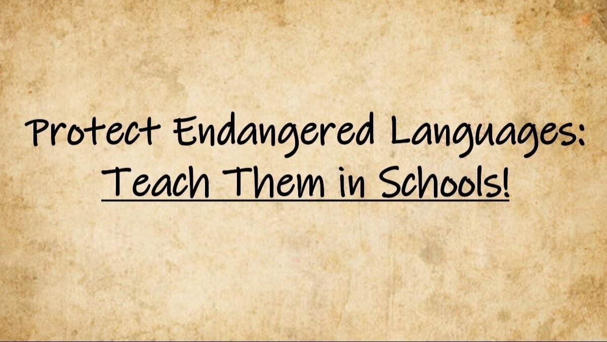 gallingtristan's tweet card. Teach Native and Local Languages in Public Schools