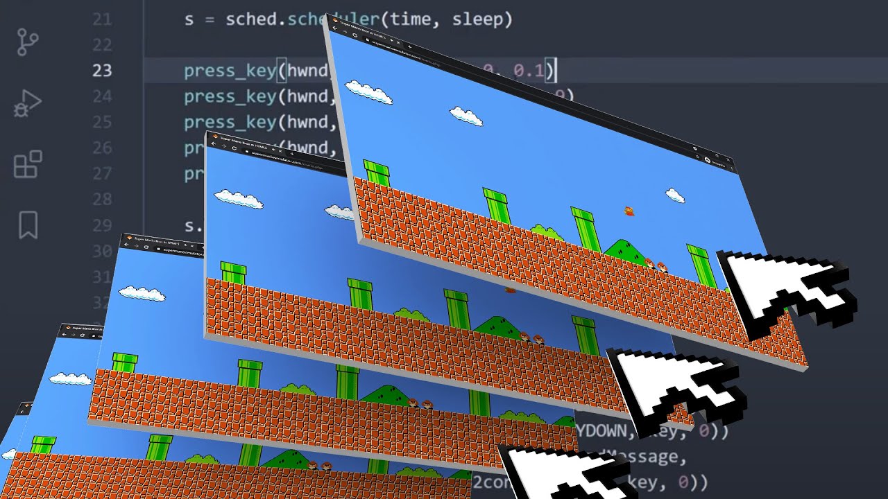 BenLearnCode's tweet card. How To Send Inputs to Multiple Windows / Minimized Windows with...