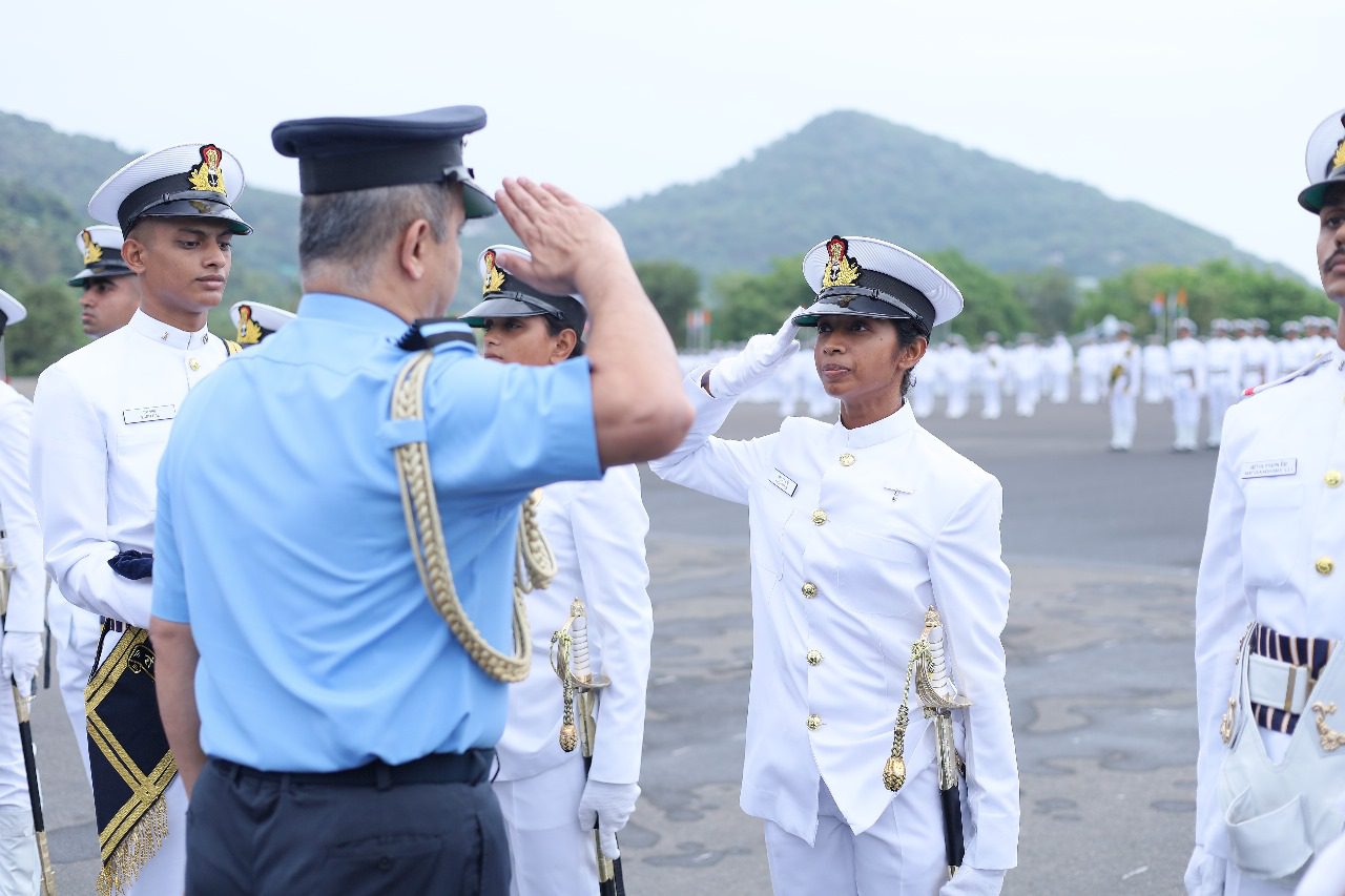 DefenceDirect's tweet card. DDE Indian Naval Academy Passing Out Parade Spring Term 2024 News The Passing out Parade (POP) of 106 Indian Naval Academy Course, 36 & 37 Naval Orientation Courses (Extended), 38 Naval Orientation...