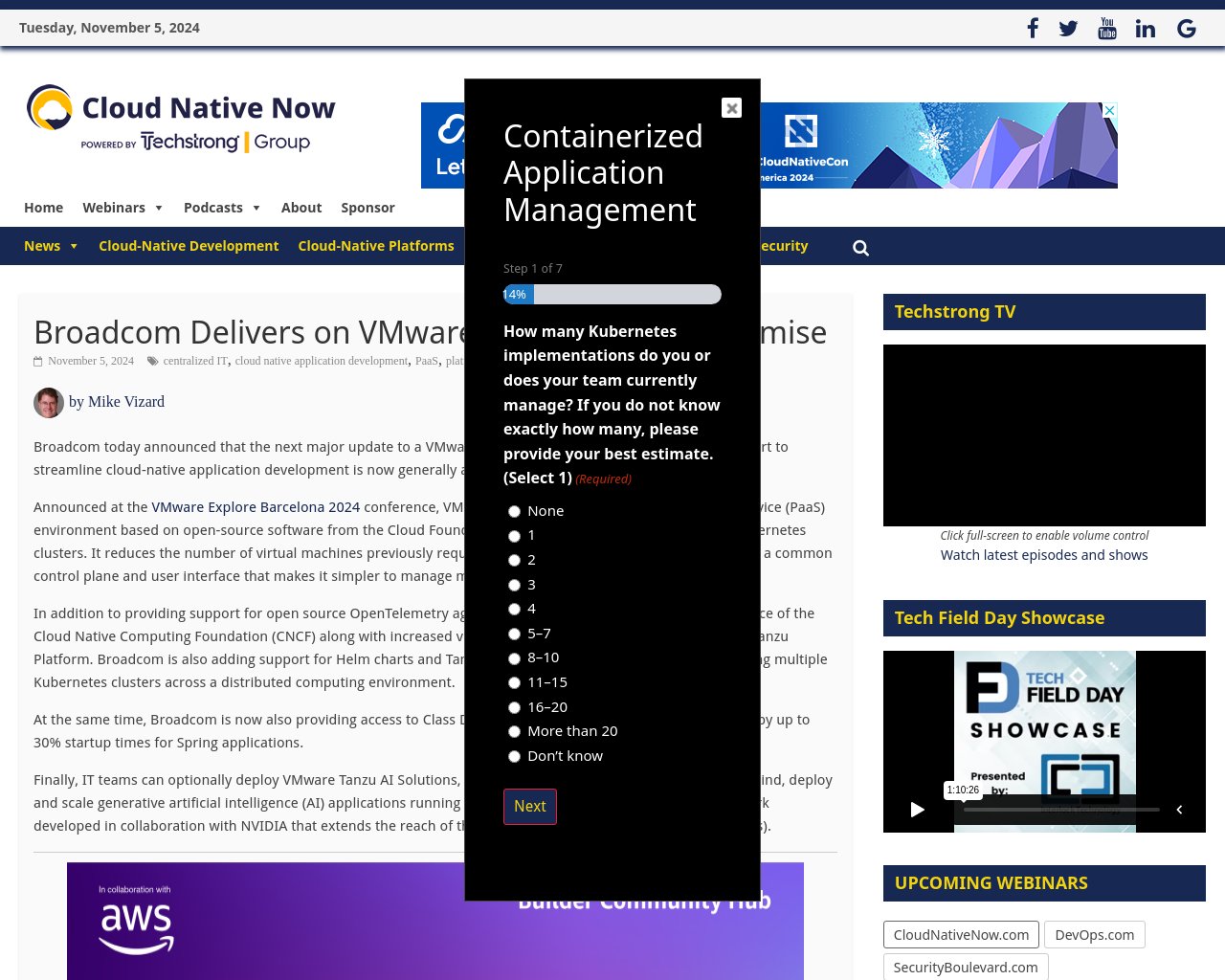 managetech_inc's tweet card. VMware Tanzu Platform 10がBroadcomによって一般提供開始 VMware Tanz