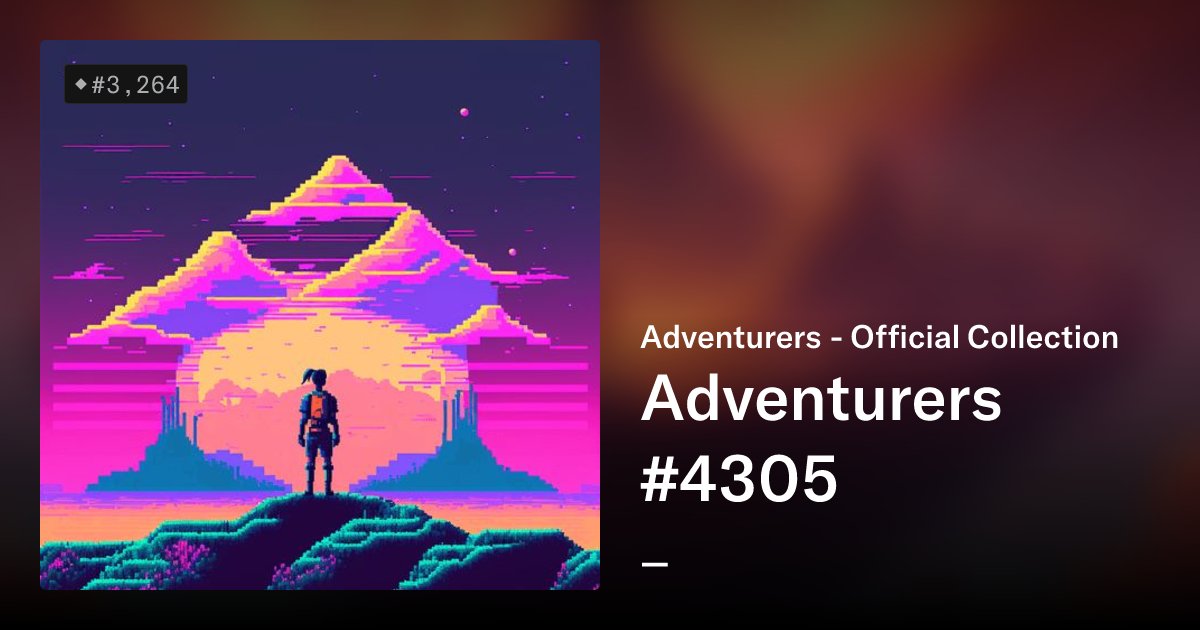 uwillc's tweet card. The official Adventurers NFT collection. Visit [www.discord.gg/Adventurers](https://www.discord.gg/Adventurers) to discover all innovative utilities and the full roadmap.