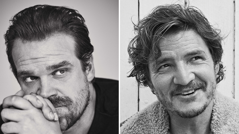 pascal_network's tweet card. Pedro Pascal and David Harbour at set to star together in the limited series "My Dentist's Murder Trial" currently in development at HBO
