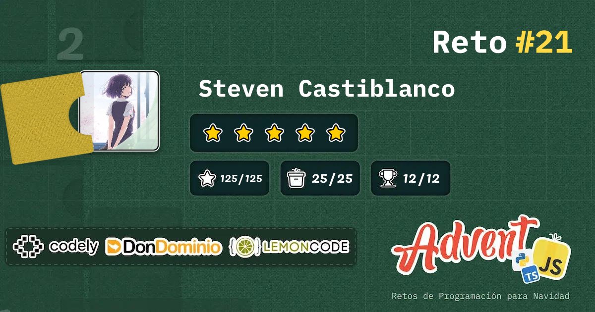 ztevenx100's tweet card. AdventJS | 21: JavaScript/TypeScript/Python: 🎄 Calcula la altura del árbol de Navidad