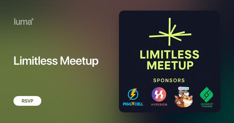 piggycell's tweet card. Limitless.Exchange의 정식 밋업에 초대드립니다. 🌳Limitless Exchange 소개 Limitless Exchange는 차세대 예측 시장(prediction market) 플랫폼으로, 블록체인과 인공지능(AI)을 결합해 누구나 다양한 미래 이벤트에 대해 예측하고…