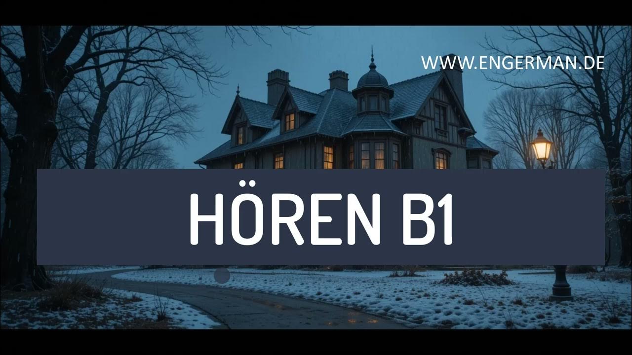 learngermann's tweet card. B1 Short German Story – Das Geheimnis der Villa – Hören B1