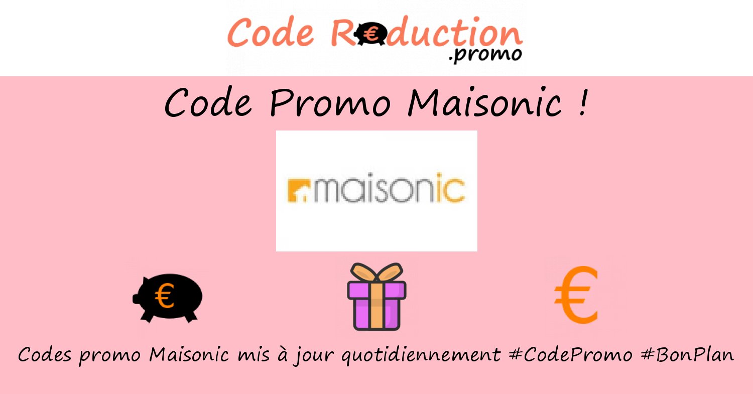 CodeReduc_off's tweet card. ᐅ Trouvez un code promo Maisonic valide ⭐ Obtenez des réductions exclusives en utilisant un ❤❤❤ code promo Maisonic ❤❤❤ Novembre 2025