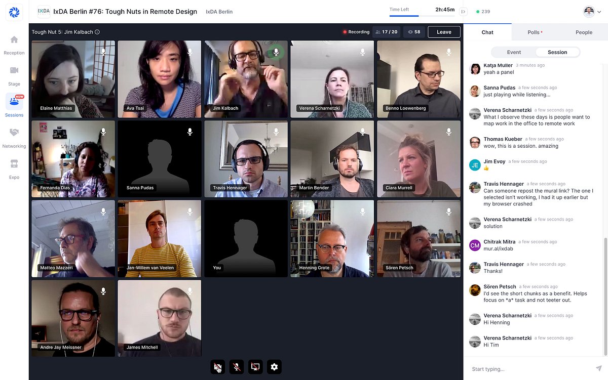 IxDAb's tweet card. IxDA Berlin—with the help of five experts and 500+ designers—hosts an event to tackle remote design’s “tough nuts”