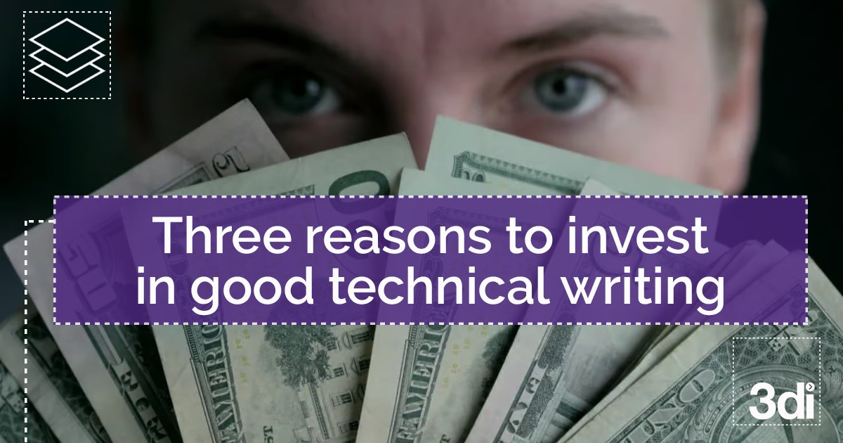 3ditweets's tweet card. Good technical writing has been, and continues to be a solid investment. In this article, we look at 3 reasons why.