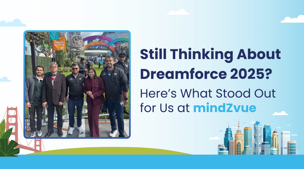 MindZvue's tweet card. Discover Dreamforce 2025 insights and how mindZvue’s Agentforce Accelerators shape the future of AI-powered enterprises.