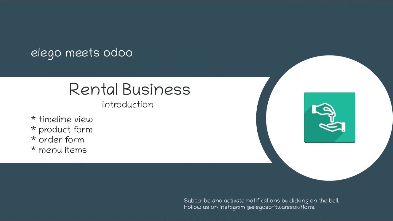 elegosoftware's tweet card. Rental Vertical - Rental Management with Timeline View in Odoo