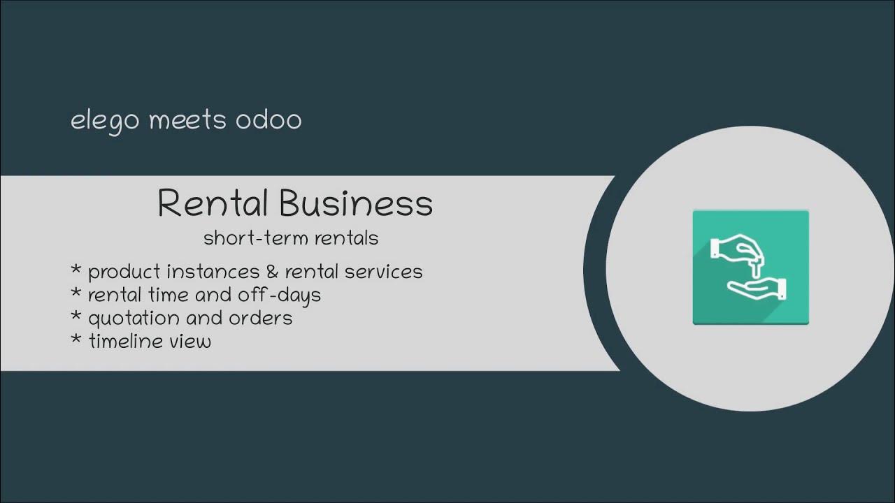 elegosoftware's tweet card. Rental Vertical - #1 Short-term Rentals in Odoo