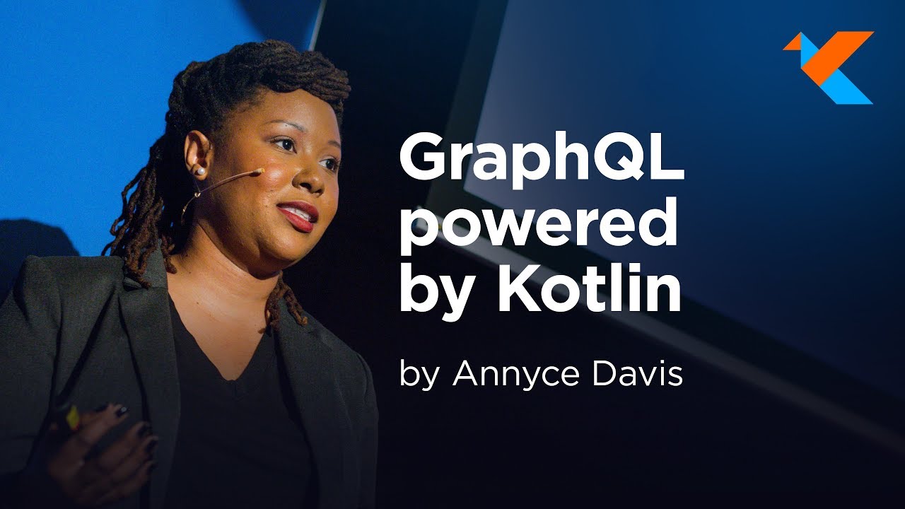 kotlinconf's tweet card. KotlinConf 2018 - GraphQL Powered by Kotlin by Annyce Davis