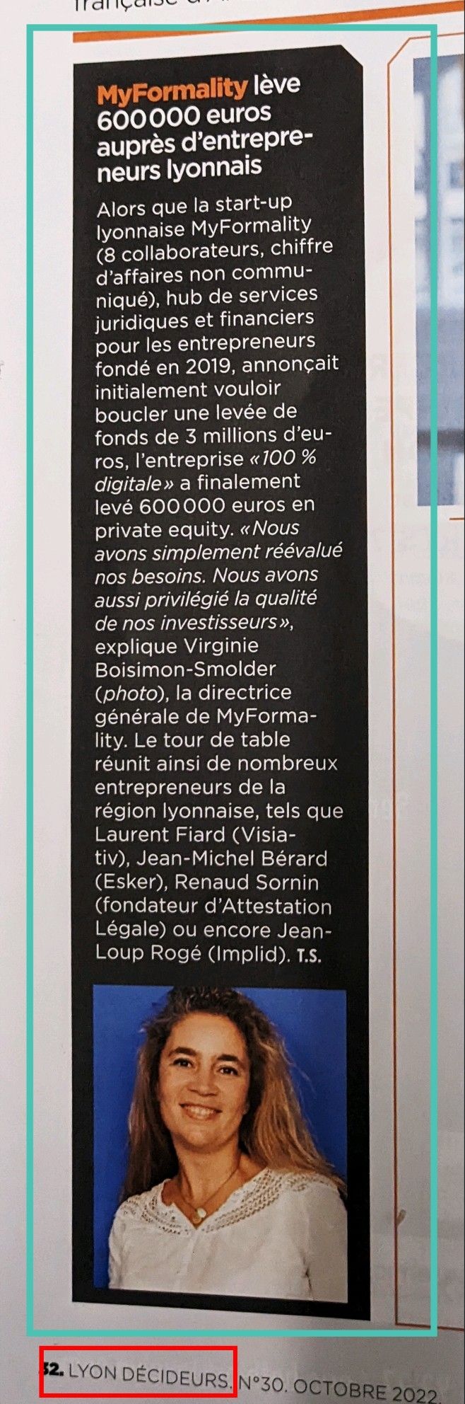 MyFormality's tweet card. 🦁Merci LYON DECIDEURS Jean-Pierre Vacher pour ce coup de projecteur sur notre développement ⚖️ 🌟 Plus que jamais MyFormality rend accessible les démarches juridiques et financières avec ses...