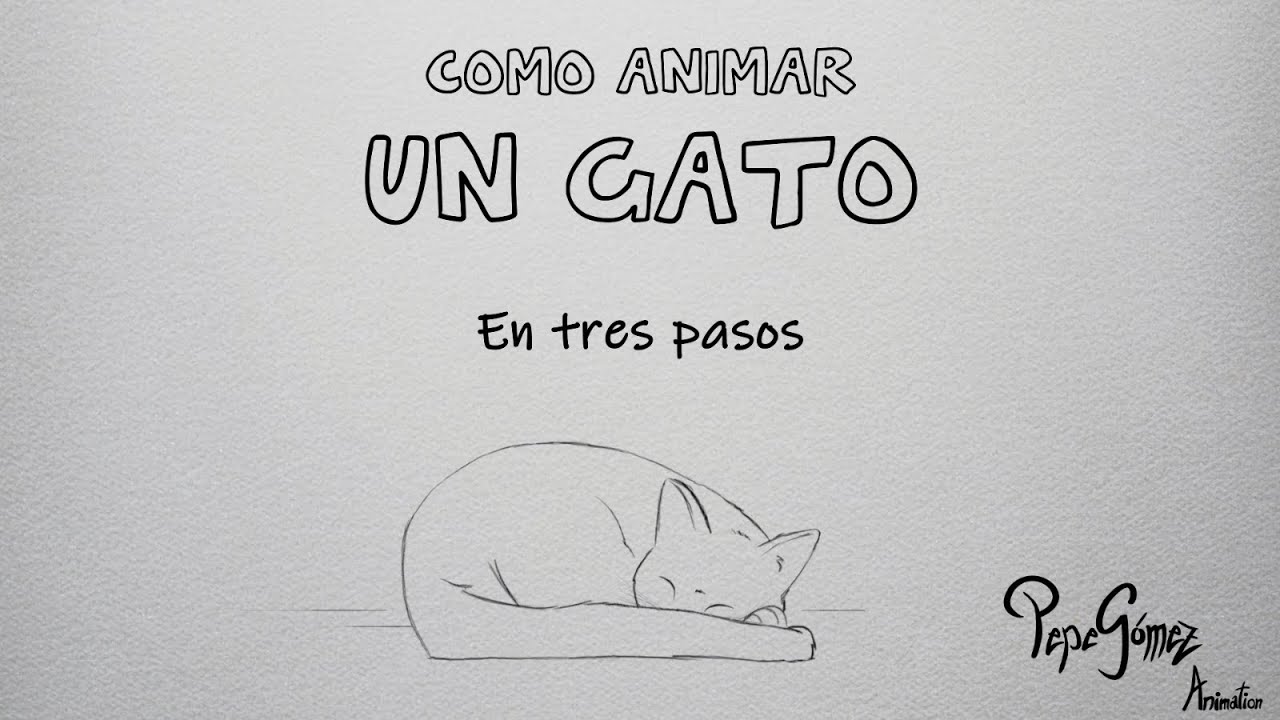 PGomez_Animator's tweet card. Como Animar Un gato