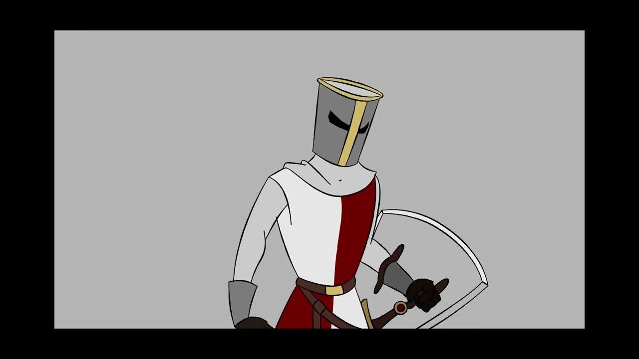 PGomez_Animator's tweet card. Knight animation test