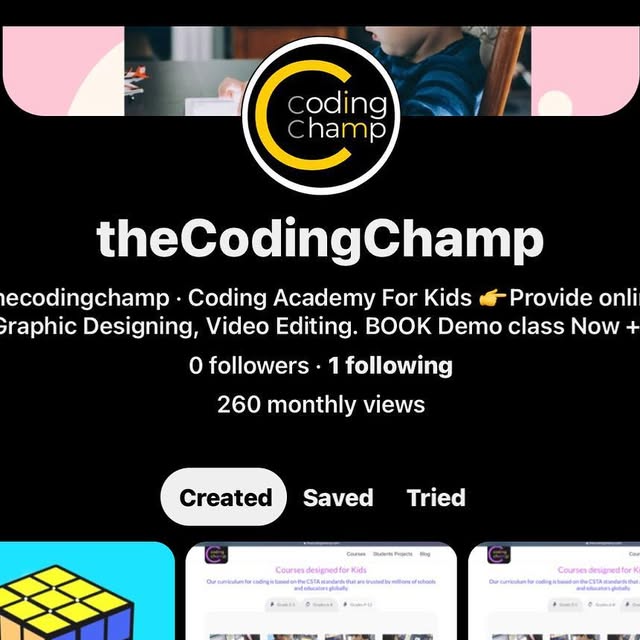 CodingChamp_in's tweet card. Coding Academy For Kids (@codingchamp.in) • Instagram photo