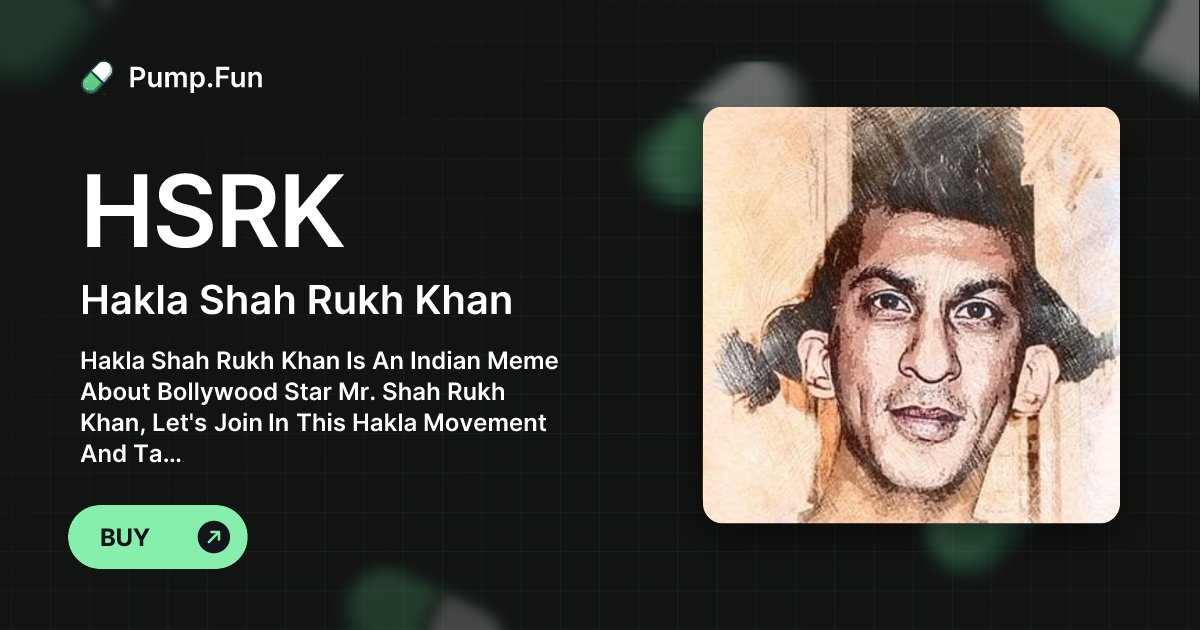 HSRKOfficial's tweet card. Hakla Shah Rukh Khan Is An Indian Meme About Bollywood Star Mr. Shah Rukh Khan, Let's Join In This Hakla Movement And Take Hakla To The Moon 🌝