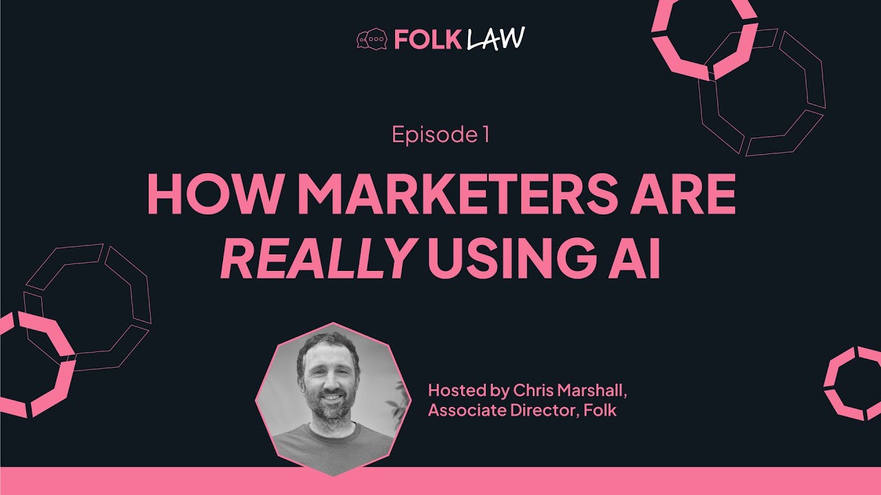 thefolkgrp's tweet card. FolkLaw Episode 1 - How marketers are really using AI