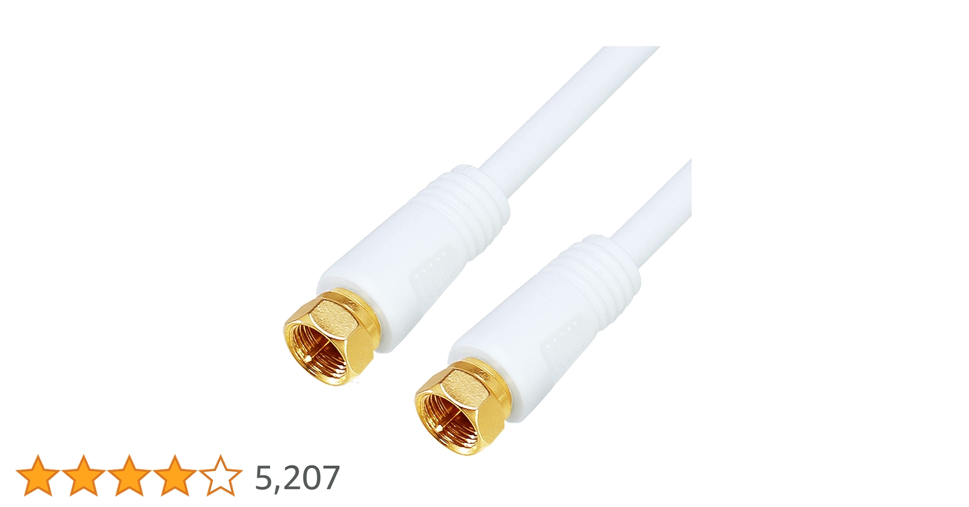 eventjohokan's tweet card. 4K8K放送(3224MHz)対応!TVアンテナケーブル S-4C-FB 4C同軸タイプ。電波のシールド性に優れた金メッキプラグを採用し外部からのノイズの影響を受けにくい高シールド構造の高画質、High Qualityアンテナケーブル！ カラー：ホワイト　/ 　ケーブル長：0.5M　/　ケーブル径：6mm　/　対応周波数：10～3224MHz　/　インピーダンス：75Ω 端子：F型接栓プラグ...