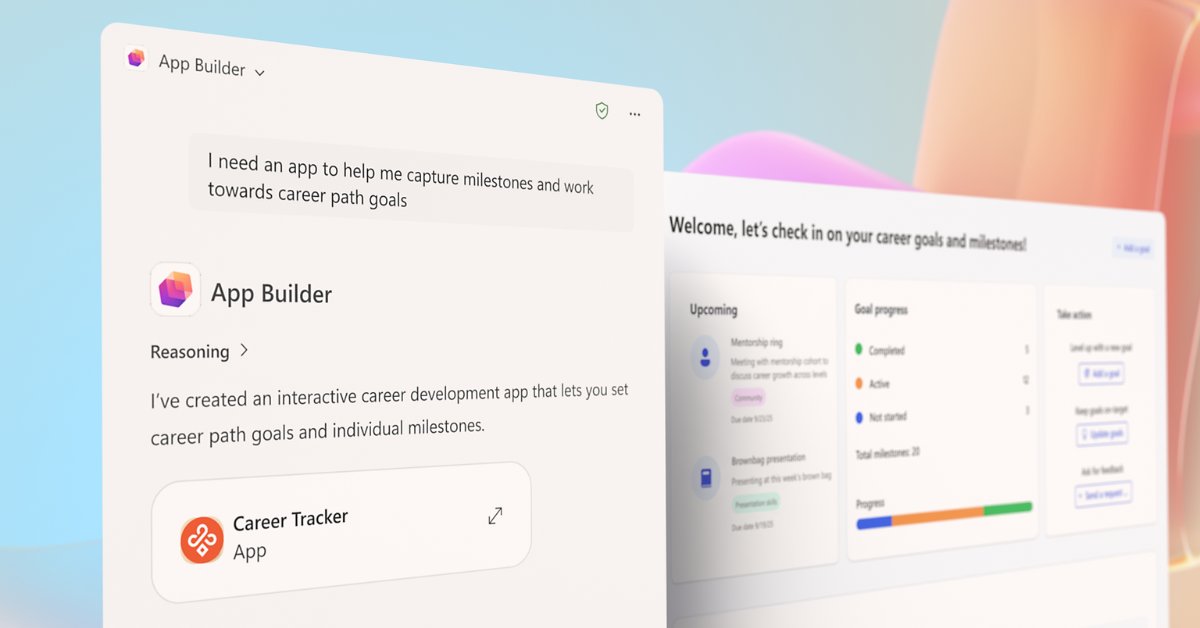 geekfujiwara's tweet card. Create apps, automate workflows, and build agents using App Builder and Workflows agents in Microsoft 365 Copilot and Copilot Studio.