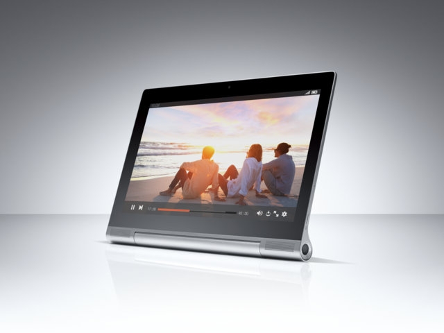 projectbase_jp's tweet card. 独特の形状を採用するレノボのタブレットが画面サイズと導入OSのバリエーションを拡大した。10.1型ディスプレイ搭載Windowsモデルでは専用の外付けキーボードも用意する。