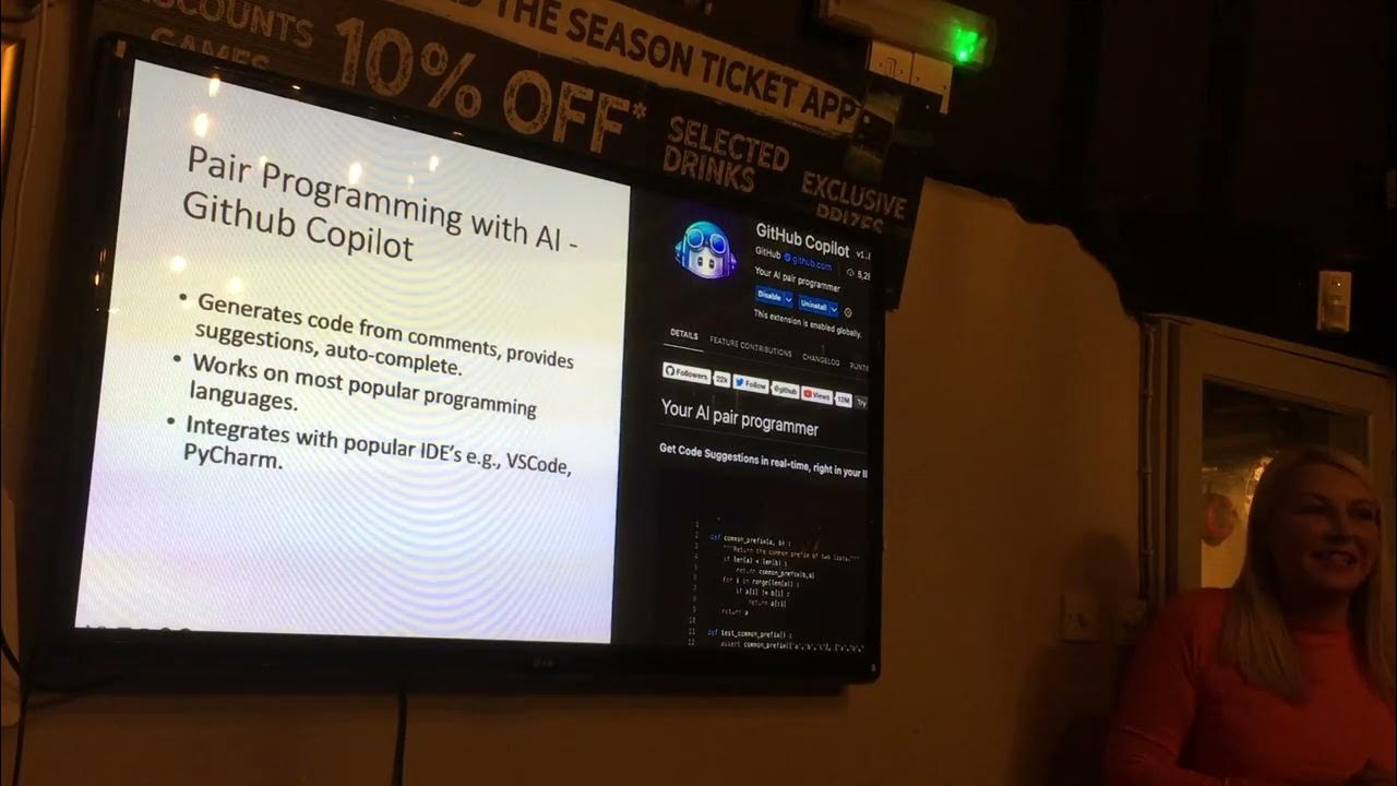 codeHarbour's tweet card. Pair Programming with AI by Rebecca Vickery