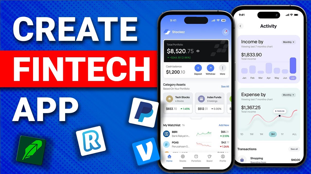 codebrewlab's tweet card. Fintech App Development - How to Create Your Own Fintech App in 2025?