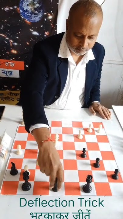 BidarChess's tweet card. बचाने वाले को उसकी जगह से भटकाना/हटाने की चाल चलना,Deflection...