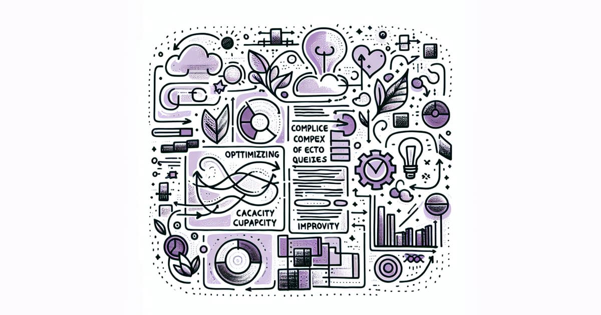elixirmerge's tweet card. This talk explores how to optimize complex Ecto queries to increase capacity for high-traffic applications, as demonstrated by the Axios mobile app before the 2020 election.
