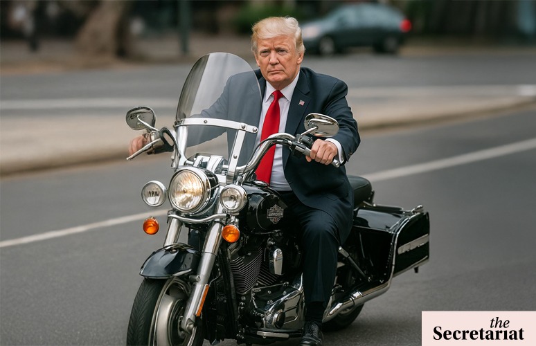 narayanrajeev's tweet card. Trump’s tariffs are promising jumbo import duty sops that may bring prices of the iconic motorbike the US President keeps speaking of within sniffing range of high-income biking enthusiasts