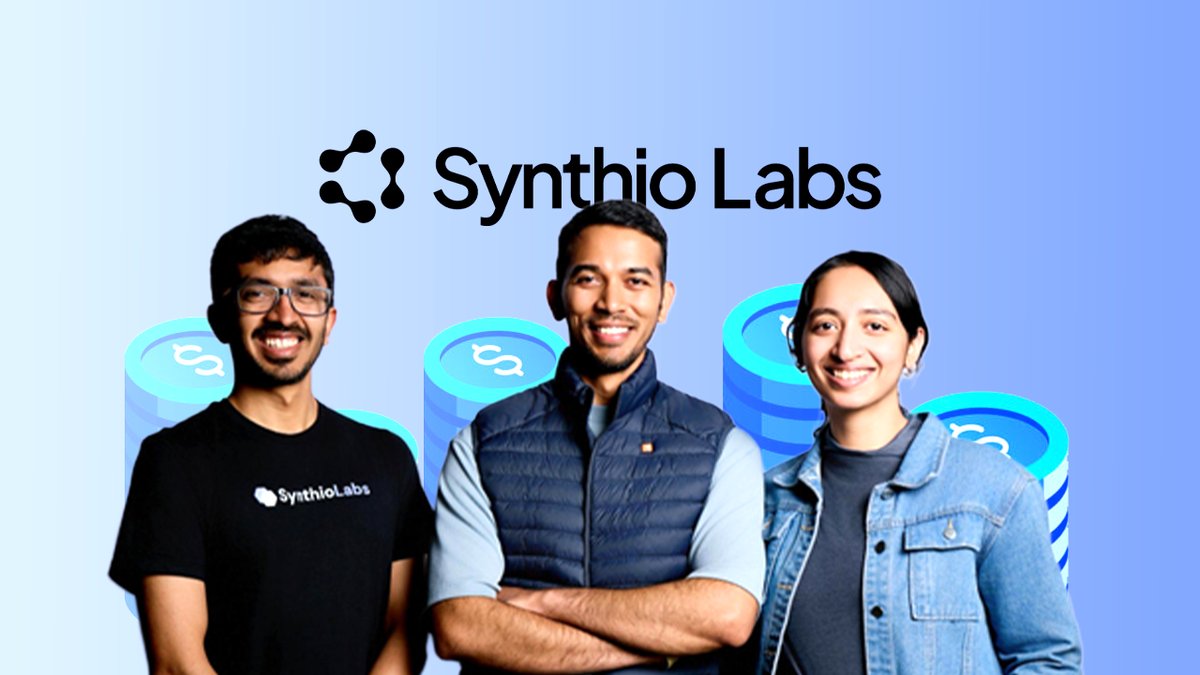 entrackr's tweet card. Synthio Labs has raised $5 million in a seed round led by Elevation Capital, with participation from 1984 Ventures, Peak XV Partners, Y Combinator, and several strategic angels. Snippets