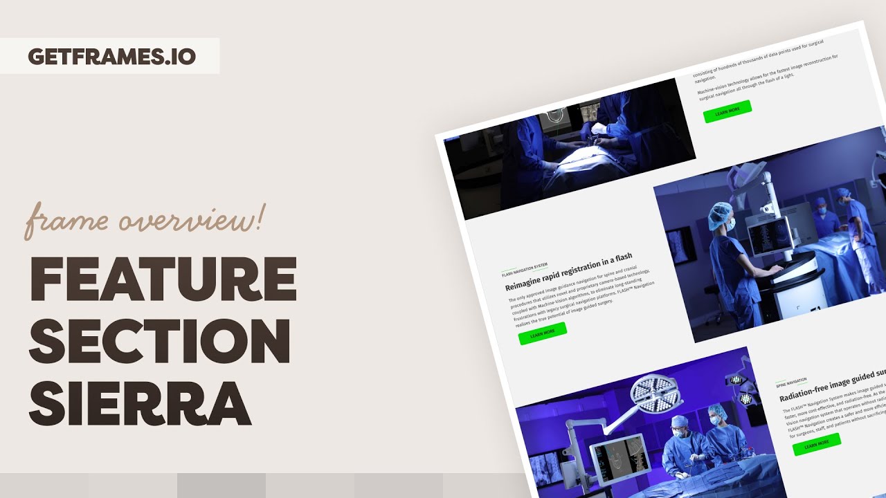 AutomaticCSS's tweet card. Frame Overview: Feature Section Sierra