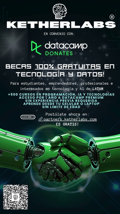 ketherlabs's tweet card. Becas Gratuitas DATACAMP X KETHERLABS para LATAM