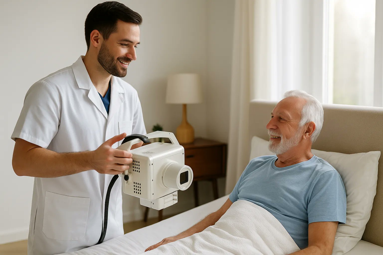 QuickScan15's tweet card. خدمات الأشعة المنزلية في القاهرة بأعلى جودة ودقة باستخدام أحدث الأجهزة الطبية، مع فريق طبي محترف لضمان الراحة والسرعة في التشخيص.