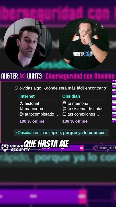 MisterWh1t3's tweet card. Internet vs Obsidian - El arte de tomar notas - by SrGalán con...