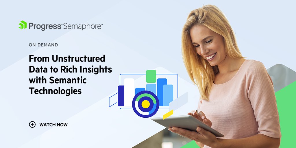 YvesMulkers's tweet card. Delve into the transformative power of semantic technologies and the Progress Semaphore semantic platform. Join us to discover: The significance of semantic technologies in today’s data landscape How...