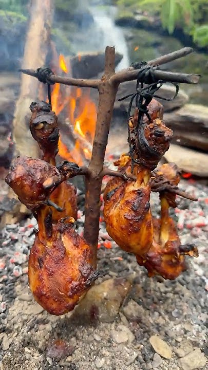 sampath_jadi's tweet card. Tenekede Tavuk Baget /// Chicken Drumstick in a Tin. #outdoorcooking...